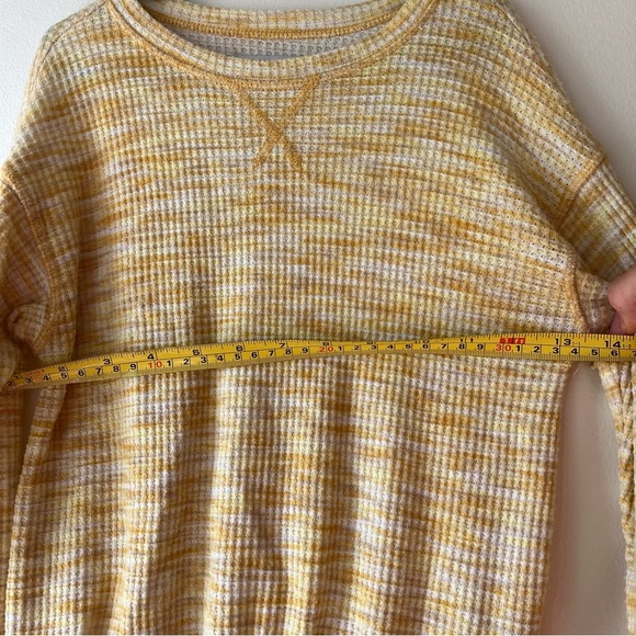 Old Navy Kids 2-Piece Waffle Knit Lounge Set | Size 5T | Yellow White Girls - Picture 10 of 13